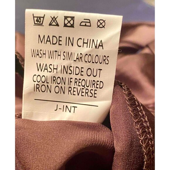 NWT Princess Polly Brown Satin Ruched Bodycon Mini Dress Women S 4 - Picture 4 of 4